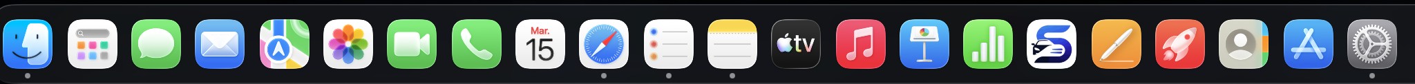 Icône SAWLUS dans le Dock macOS